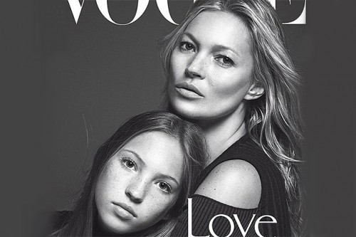 Кровные узы: Кейт Мосс с дочерью снимались для обложки Vogue