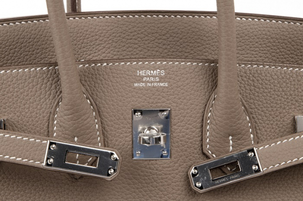 Sold at Auction: Hermes Birkin 25 Bag, Etoupe Neutral Togo Leather