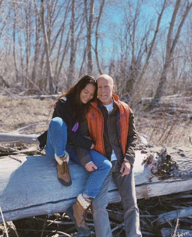 Bruce Willis with his wife, Emma Heming