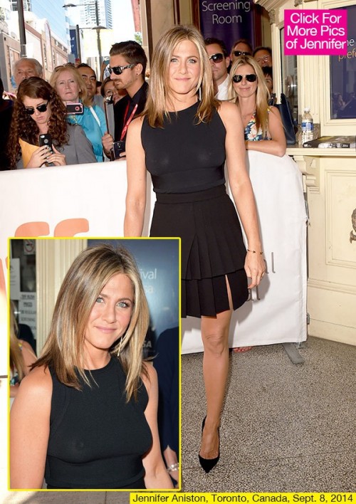 Jennifer Aniston Nipples Exposed At TIFF Red Carpet - Nip Slip Generates  'Cake' Oscar Buzz