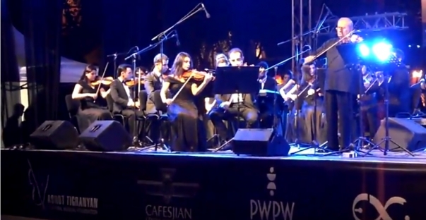 Ünlü keman vitüözü Aşot Tigranyan’ın Erivan konseri
