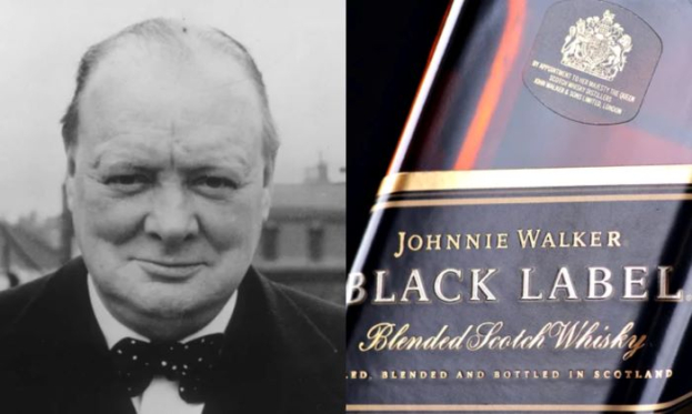 Уинстон Черчилль нарисовал картину в честь своего любимого виски Johnnie Walker