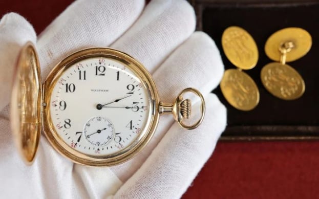 Gold pocket watch recovered from body of richest passenger on Titanic ...