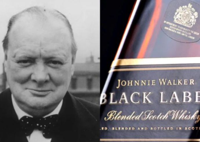 Winston Churchill had painted painting in honor of his favorite whiskey, Johnnie Walker